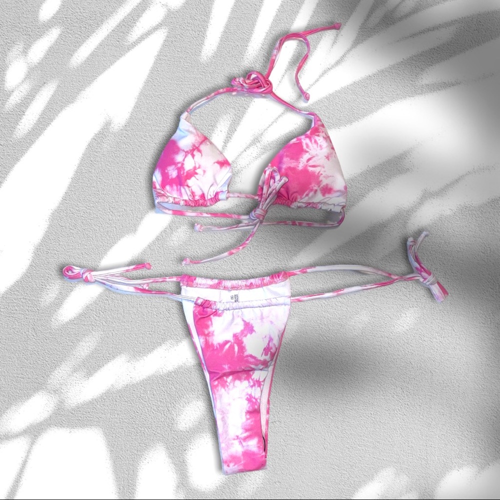 Pink Tie Dye Bikini